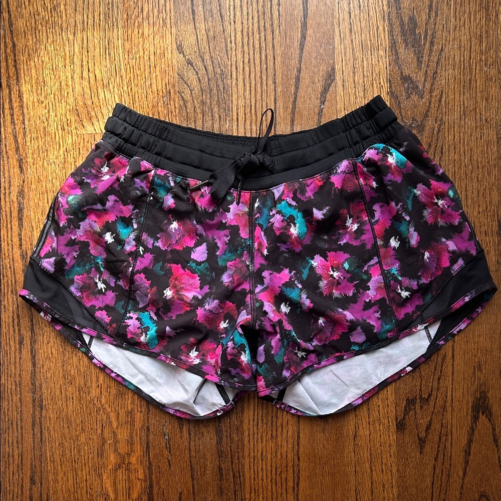 lululemon athletica Vibrant Floral Athletic Shorts